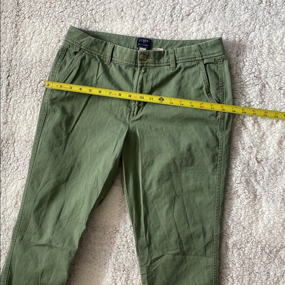 J Crew Slim Chino women Green Pants size 8 - Picture 4 of 5